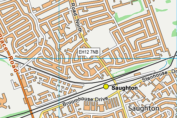 EH12 7NB map - OS VectorMap District (Ordnance Survey)