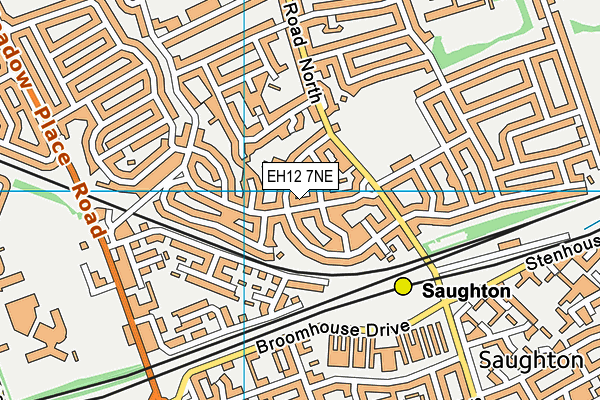 EH12 7NE map - OS VectorMap District (Ordnance Survey)