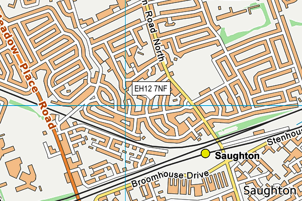 EH12 7NF map - OS VectorMap District (Ordnance Survey)