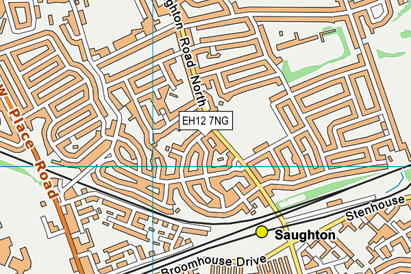 EH12 7NG map - OS VectorMap District (Ordnance Survey)