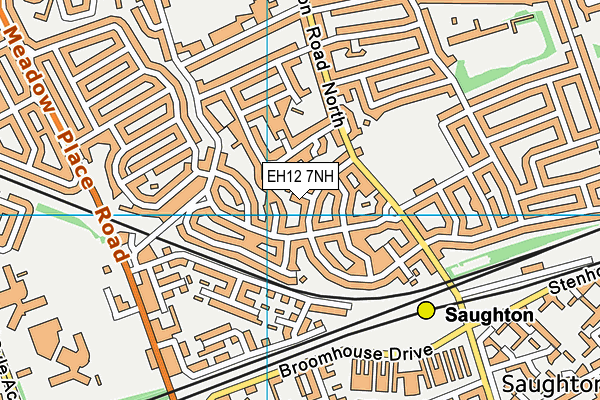 EH12 7NH map - OS VectorMap District (Ordnance Survey)