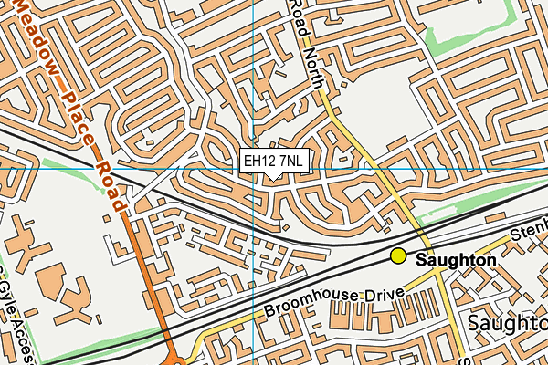 EH12 7NL map - OS VectorMap District (Ordnance Survey)