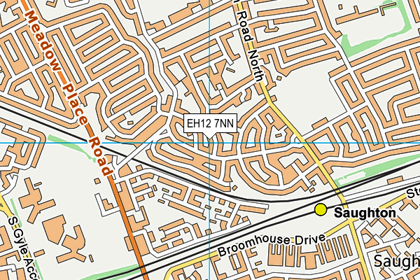 EH12 7NN map - OS VectorMap District (Ordnance Survey)