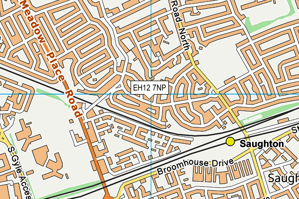 EH12 7NP map - OS VectorMap District (Ordnance Survey)