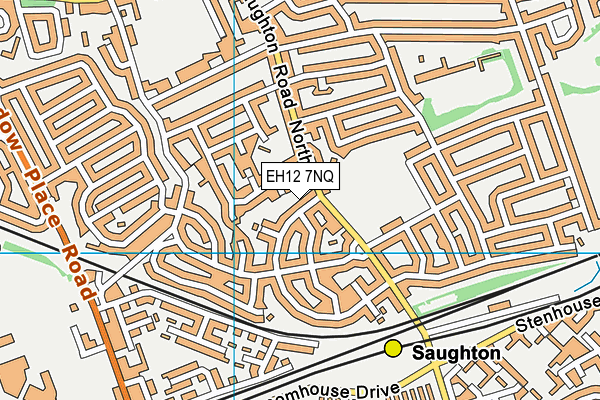 EH12 7NQ map - OS VectorMap District (Ordnance Survey)