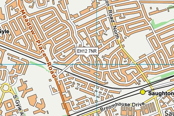EH12 7NR map - OS VectorMap District (Ordnance Survey)