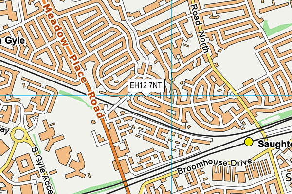 EH12 7NT map - OS VectorMap District (Ordnance Survey)