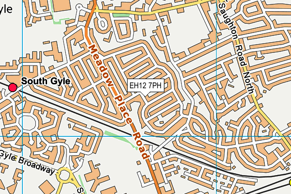 EH12 7PH map - OS VectorMap District (Ordnance Survey)