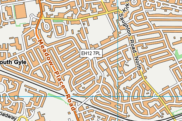 EH12 7PL map - OS VectorMap District (Ordnance Survey)