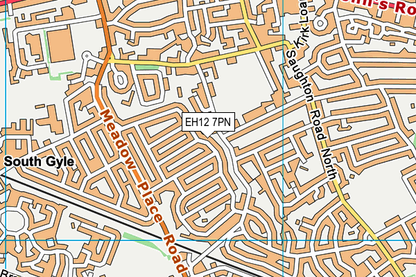 EH12 7PN map - OS VectorMap District (Ordnance Survey)