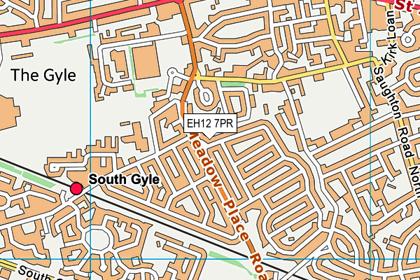 EH12 7PR map - OS VectorMap District (Ordnance Survey)