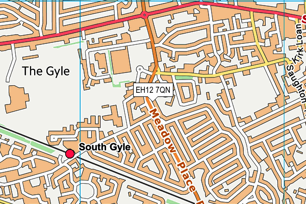 EH12 7QN map - OS VectorMap District (Ordnance Survey)