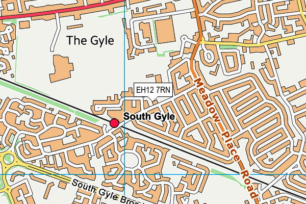 EH12 7RN map - OS VectorMap District (Ordnance Survey)