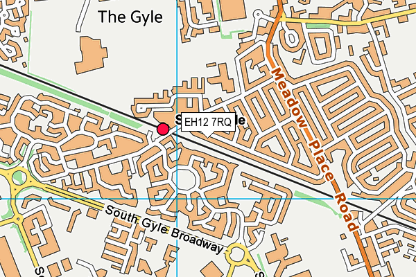 EH12 7RQ map - OS VectorMap District (Ordnance Survey)