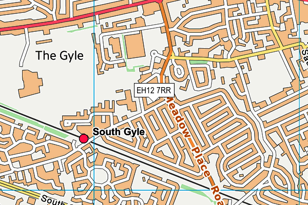 EH12 7RR map - OS VectorMap District (Ordnance Survey)