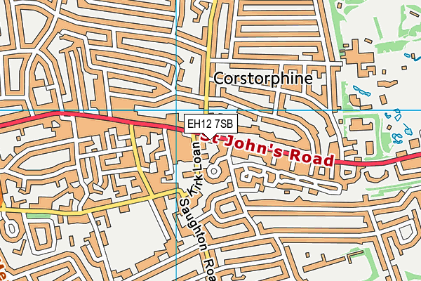 EH12 7SB map - OS VectorMap District (Ordnance Survey)