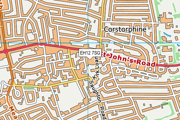 EH12 7SG map - OS VectorMap District (Ordnance Survey)