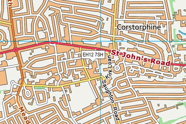 EH12 7SH map - OS VectorMap District (Ordnance Survey)