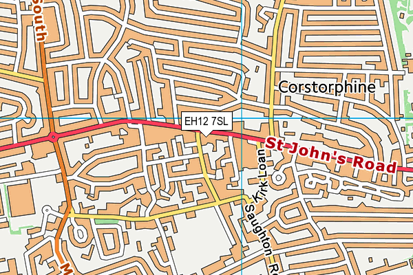 EH12 7SL map - OS VectorMap District (Ordnance Survey)