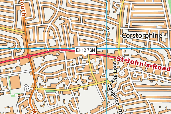 EH12 7SN map - OS VectorMap District (Ordnance Survey)