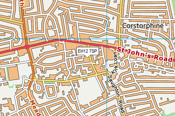 EH12 7SP map - OS VectorMap District (Ordnance Survey)