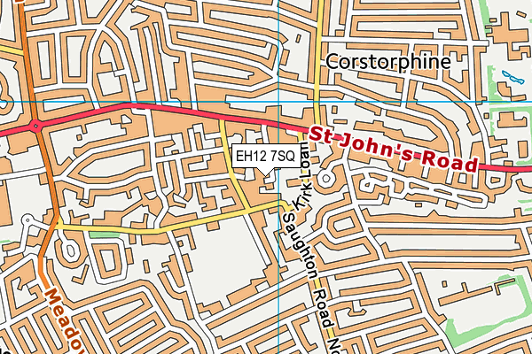 EH12 7SQ map - OS VectorMap District (Ordnance Survey)