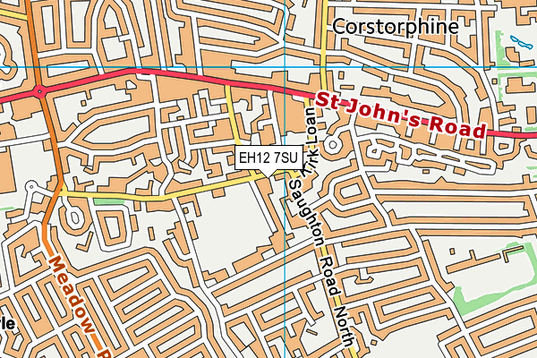 EH12 7SU map - OS VectorMap District (Ordnance Survey)