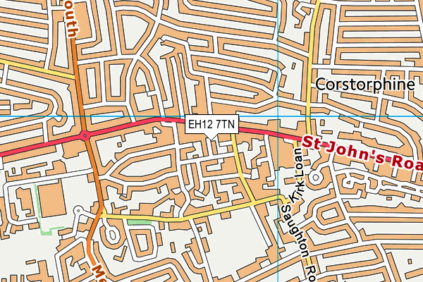 EH12 7TN map - OS VectorMap District (Ordnance Survey)