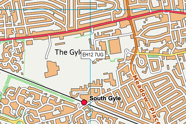 EH12 7UG map - OS VectorMap District (Ordnance Survey)