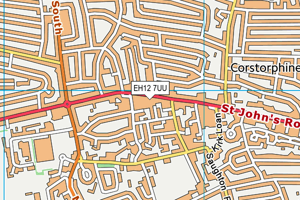 EH12 7UU map - OS VectorMap District (Ordnance Survey)