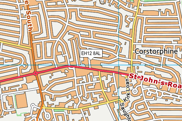 EH12 8AL map - OS VectorMap District (Ordnance Survey)