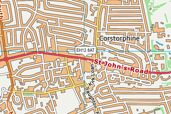 EH12 8AT map - OS VectorMap District (Ordnance Survey)