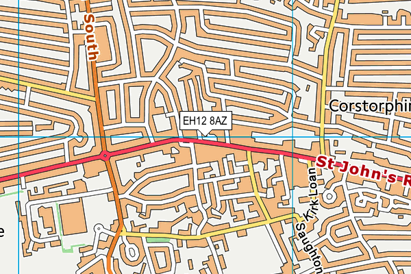 EH12 8AZ map - OS VectorMap District (Ordnance Survey)