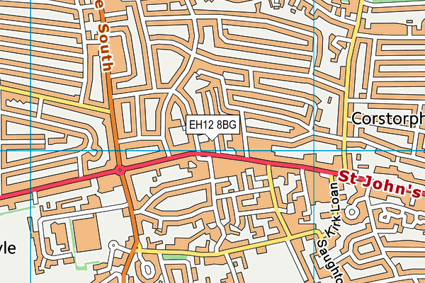 EH12 8BG map - OS VectorMap District (Ordnance Survey)