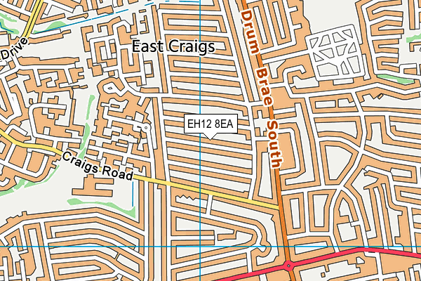 EH12 8EA map - OS VectorMap District (Ordnance Survey)