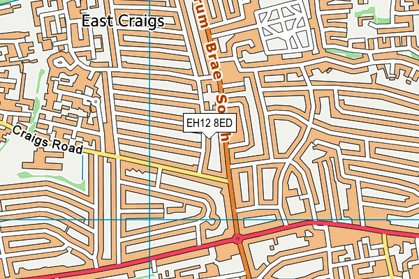 EH12 8ED map - OS VectorMap District (Ordnance Survey)