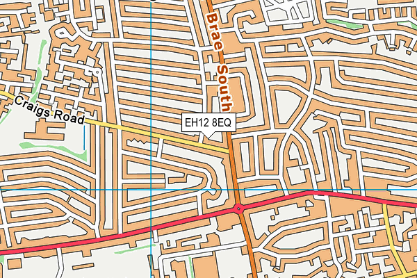 EH12 8EQ map - OS VectorMap District (Ordnance Survey)