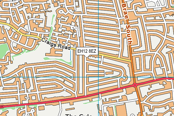 EH12 8EZ map - OS VectorMap District (Ordnance Survey)