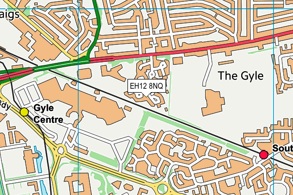 EH12 8NQ map - OS VectorMap District (Ordnance Survey)