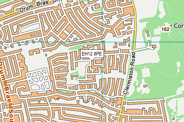 EH12 8PE map - OS VectorMap District (Ordnance Survey)