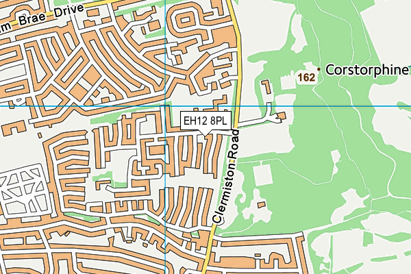EH12 8PL map - OS VectorMap District (Ordnance Survey)