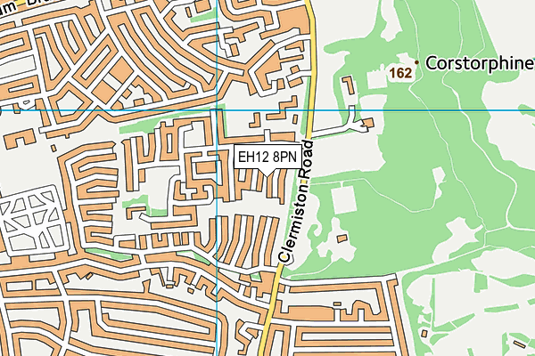 EH12 8PN map - OS VectorMap District (Ordnance Survey)