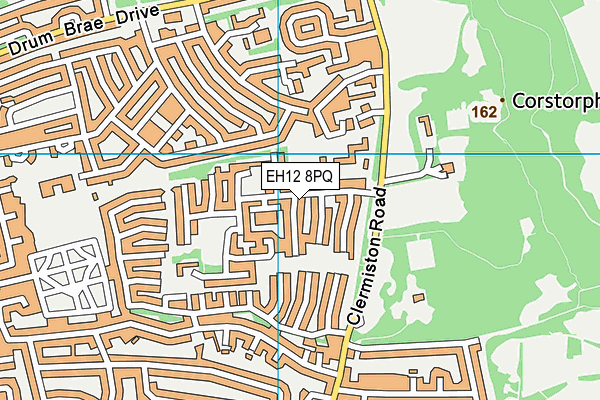EH12 8PQ map - OS VectorMap District (Ordnance Survey)