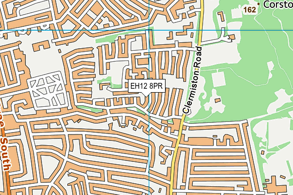 EH12 8PR map - OS VectorMap District (Ordnance Survey)