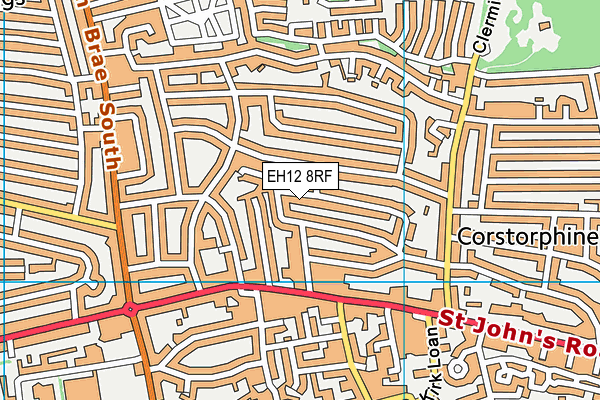 EH12 8RF map - OS VectorMap District (Ordnance Survey)