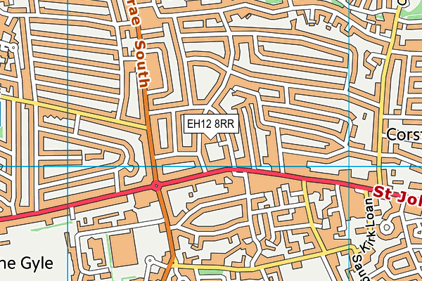 EH12 8RR map - OS VectorMap District (Ordnance Survey)