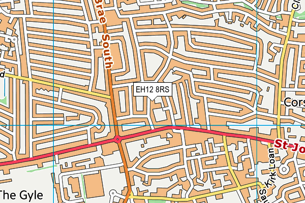 EH12 8RS map - OS VectorMap District (Ordnance Survey)