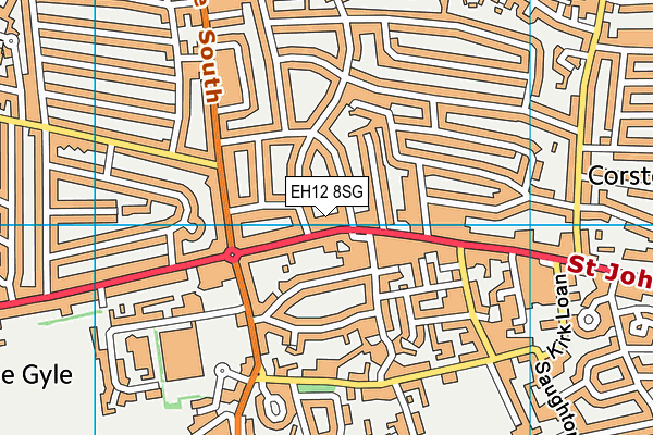 EH12 8SG map - OS VectorMap District (Ordnance Survey)