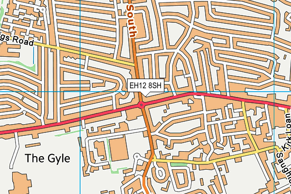 EH12 8SH map - OS VectorMap District (Ordnance Survey)