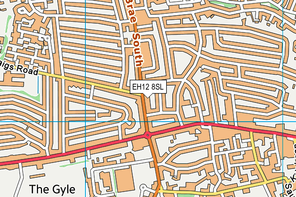 EH12 8SL map - OS VectorMap District (Ordnance Survey)